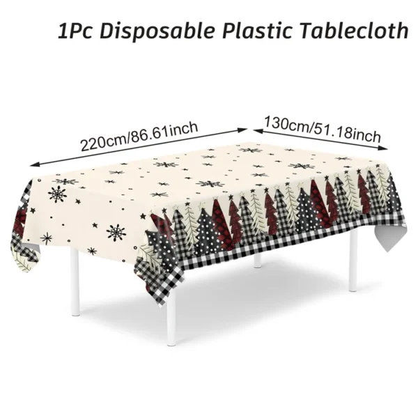 Christmas Santa Claus Tablecloth Merry Christmas Decorations For Home 2025 Navidad Noel Xmas Table Cover Happy New Year Gifts - Image 20
