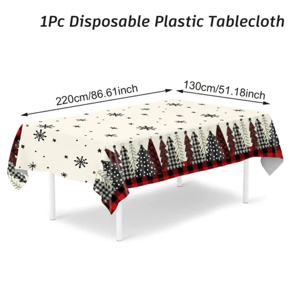 Christmas Santa Claus Tablecloth Merry Christmas Decorations For Home 2025 Navidad Noel Xmas Table Cover Happy New Year Gifts - Image 24